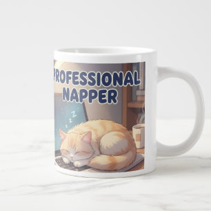 De Café Grande Cachorro Profissional em Soneca Caneca Engraçada d