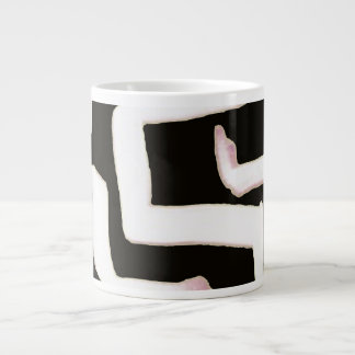 De Café Grande Caneca Abstrata