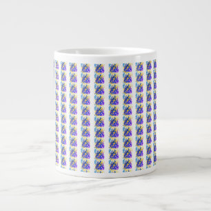 De Café Grande Caneca Abstrata Divertida
