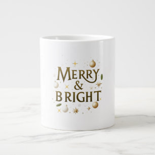 De Café Grande Caneca Alegre & Radiante – Estética Natalina Minim