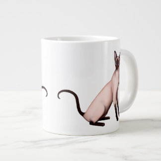 De Café Grande Caneca amigável do jumbo do gato Siamese