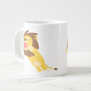 De Café Grande Caneca bonito muito com fome do jumbo do leão dos