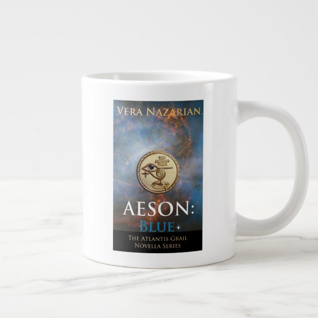 De Café Grande Caneca da Novela Aeson Blue (Direita)