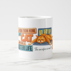 De Café Grande Caneca Divertida para Trabalhador Remoto - Escritó