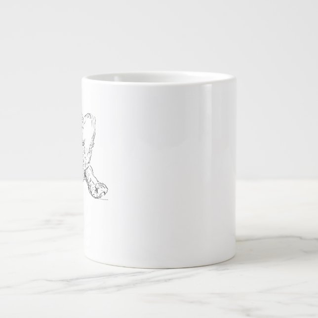 De Café Grande Caneca do Adorável Bulldog Francês, Presente para  (Frente)