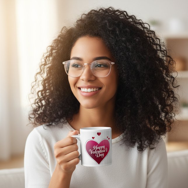 De Café Grande Caneca do Dia dos Namorados Coração (Criador carregado)