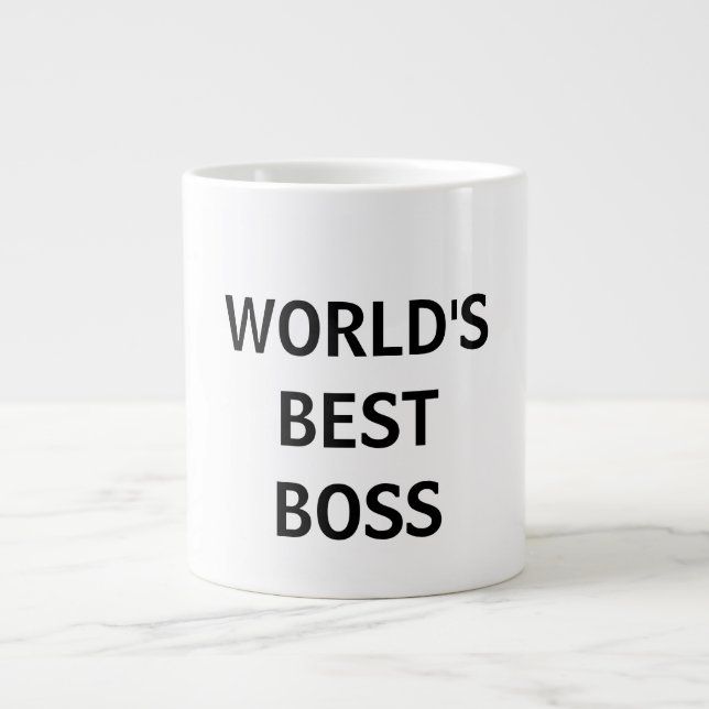 De Café Grande Caneca do Melhor Chefe do Mundo (Frente)