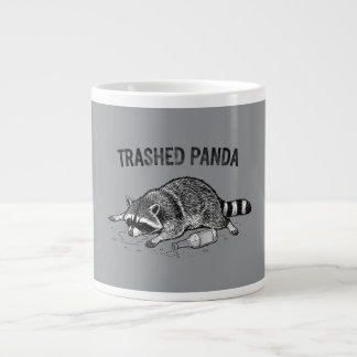 De Café Grande Caneca do Panda Destruído