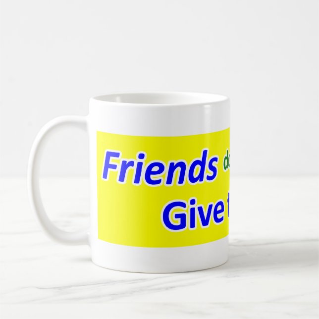 De Café Grande caneca dos amigos (Esquerda)