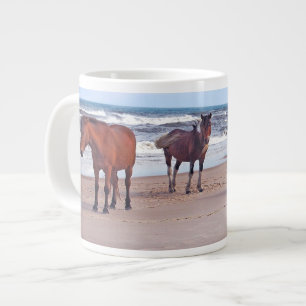 De Café Grande Caneca dos animais selvagens, cavalos selvagens