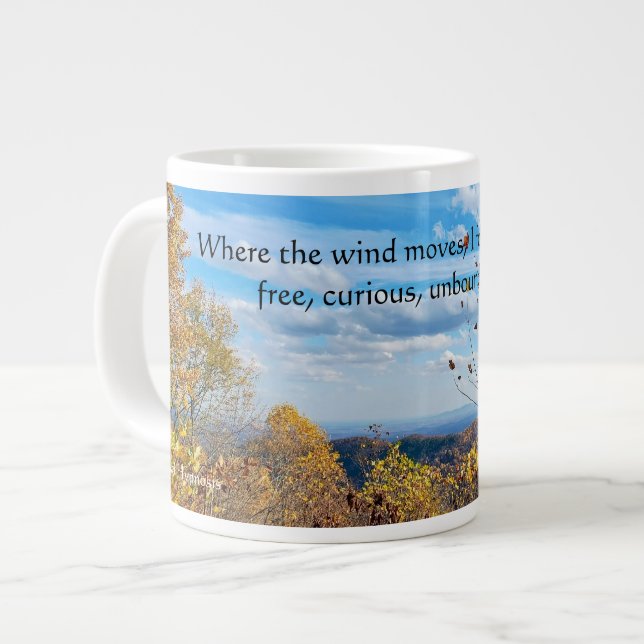 De Café Grande Caneca Elemento Ar - O Seguidor do Vento (Frente Esquerda)