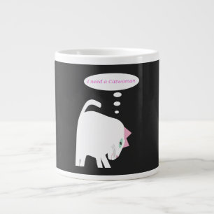 De Café Grande Caneca Especial do Gato Pensativo