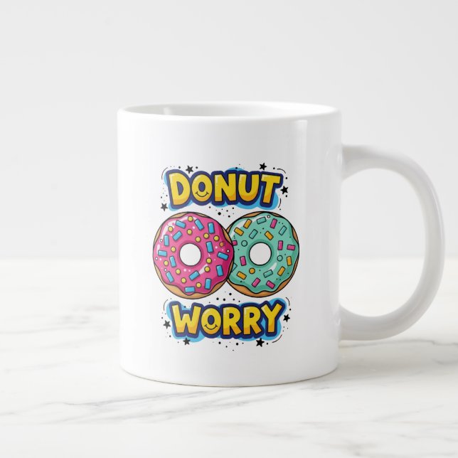 De Café Grande Caneca Especial Jumbo Donut Worry (Direita)