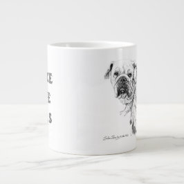 De Café Grande Caneca Especial PEACE LOVE DIVAS