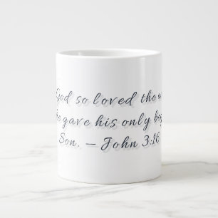 De Café Grande Caneca Especial Presente João 3:16