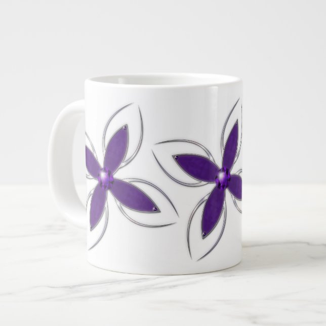 De Café Grande Caneca Especial Sonho em ametista (Frente Esquerda)