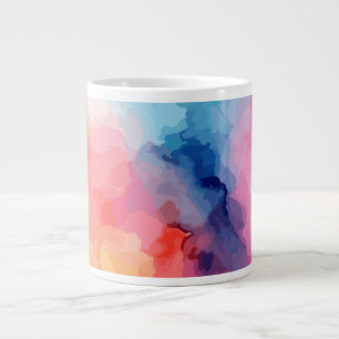 De Café Grande Caneca Especializada em Arte Abstrata em Aquarela