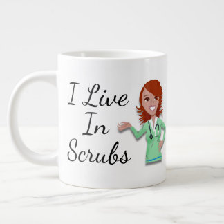 De Café Grande Caneca Eu Vivo em Scrubs