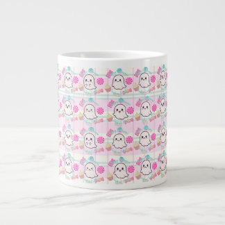 De Café Grande Caneca Fantasma Cor-de-Rosa