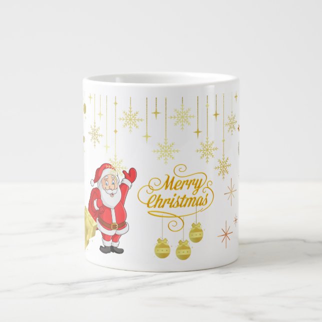 De Café Grande Caneca Feliz Natal e Ano Novo (Frente)