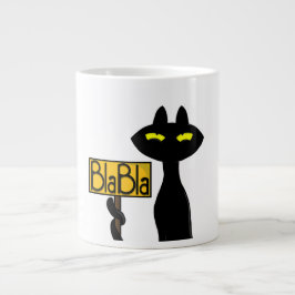 De Café Grande Caneca Gato Preto Engraçado "Bad Boogie - BlaBla"