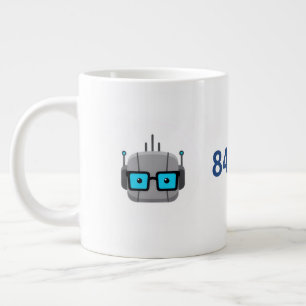 De Café Grande Caneca Gigante AI Nerd: Alimente Seu Código com 84
