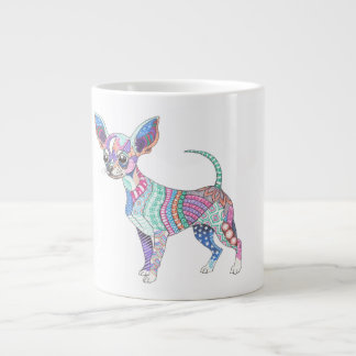 De Café Grande Caneca Gigante Chihuahua Vibrante