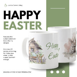 De Café Grande Caneca Gigante Coelho Feliz Páscoa