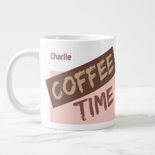 De Café Grande Caneca gigante Coffee Time is My Time nome persona