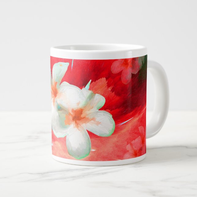 De Café Grande Caneca Gigante com Frangapangies Explodindo em Ver (Frente Esquerda)