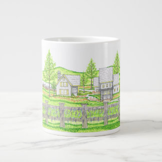 De Café Grande Caneca Gigante Cottage Farm