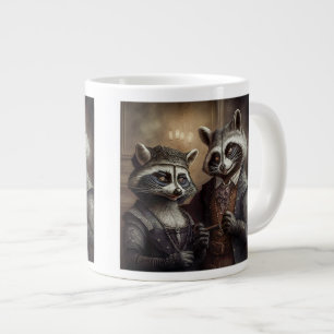 De Café Grande Caneca Gigante Mapaches Goth 