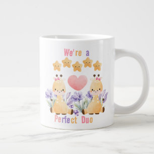 De Café Grande Caneca Girafa Casal Fofo   Somos um Duo Perfeito