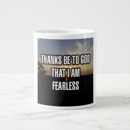 De Café Grande Caneca Graças a Deus Que Sou Intrépido