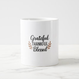 De Café Grande Caneca Grata, Agradecida, Bendita