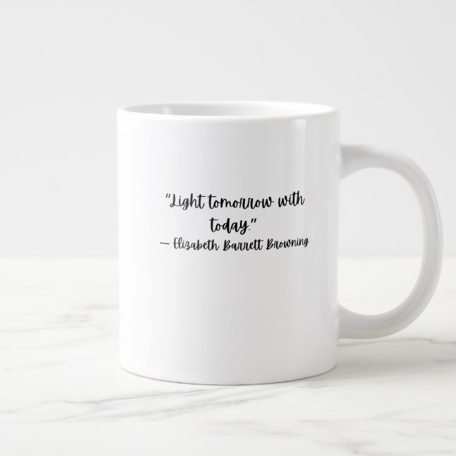 De Café Grande Caneca Inspiradora Elizabeth Barrett Browning (Direita)