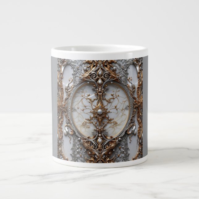 De Café Grande Caneca Jumbo, 20oz (Medalhão-2) (Frente)