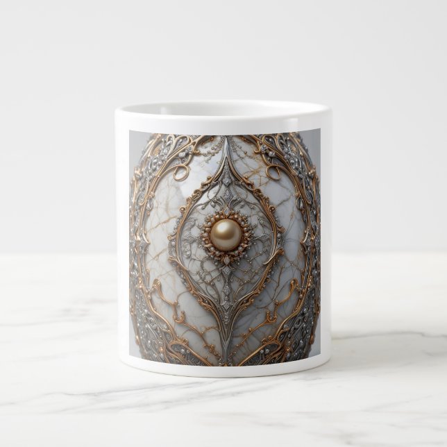 De Café Grande Caneca Jumbo, 20oz (Medalhão-5) (Frente)