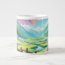 Caneca Jumbo Artística 'Paisagem do Vale Cénico'