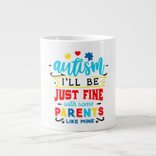 De Café Grande Caneca Jumbo Autismo