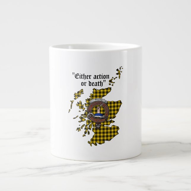 De Café Grande Caneca Jumbo com Emblema do Clã Barclay (Frente)