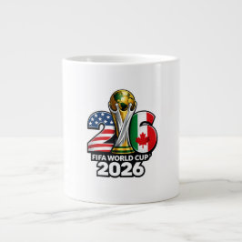 De Café Grande Caneca Jumbo Copa do Mundo FIFA 2026 Elegante