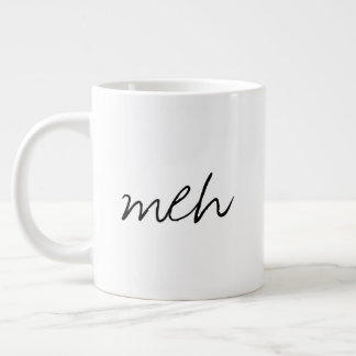 De Café Grande Caneca Jumbo Engraçado Manuscrito Meh
