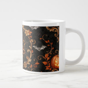 De Café Grande Caneca Jumbo Especial Abóbora Laranja Gótica
