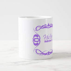 De Café Grande Caneca Jumbo - Fé