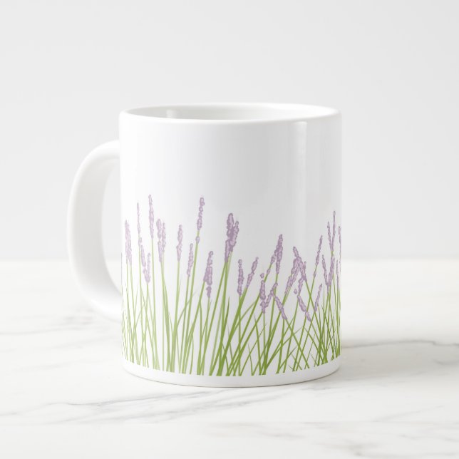 De Café Grande Caneca Jumbo Lavanda (Frente Esquerda)
