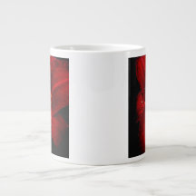 Caneca Jumbo Lírio-Tigre Vermelho Escuro