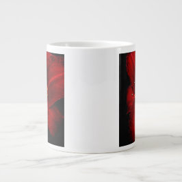 De Café Grande Caneca Jumbo Lírio-Tigre Vermelho Escuro