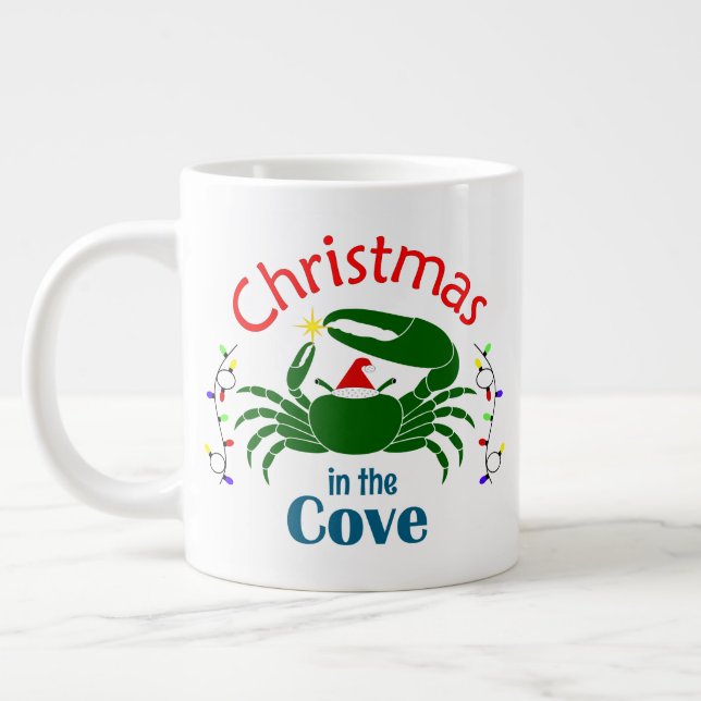 De Café Grande Caneca Jumbo Natal na Enseada 20 oz (Esquerda)