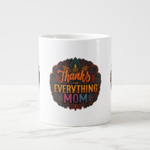 De Café Grande Caneca Jumbo "Obrigado por Tudo, Mamãe"